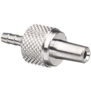 Luer Stainless Steel 316 Male Luer Connector , For 3/32 Tube, Barb O 