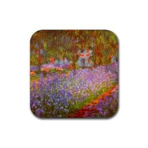  Monets Garden By Claude Monet Coasters   Set of 4 Office 