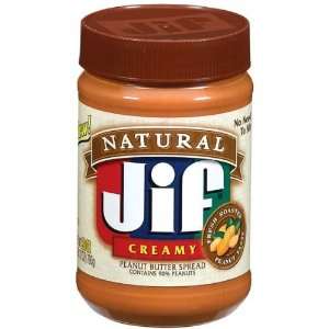 Jif Peanut Butter Natural Creamy   10 Pack  Grocery 