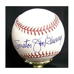 Jim Bunning Autographed Baseball   Senator   Autographed Baseballs 