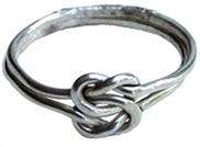 PUZZLE RING LOVE KNOT Sterling Silver #39 SALE Save 50%  