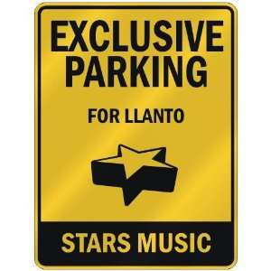  EXCLUSIVE PARKING  FOR LLANTO STARS  PARKING SIGN MUSIC 