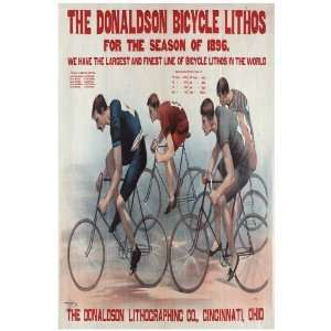 11x 14 Poster. The donaldson bicycle Lithos for the season 1896 