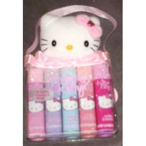  Hello Kitty Plush with 5 Lip Glosses Toys & Games