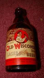 Old Wisconsin Lager Manhattan Chicago steinie bottle  