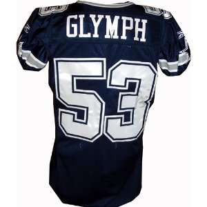 Junior Glymph #53 Cowboys Game Issued Navy Jersey  (Tagged 2006 