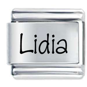  Name Lidia Italian Charms Bracelet Link Pugster Jewelry