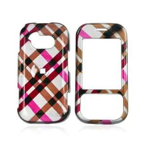  for LG Neon Accessory Bundle Checkered Plaid Pink 