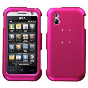  LG GT950 (Arena), Titanium Solid Hot Pink Phone Protector 