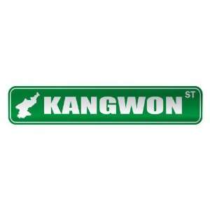   KANGWON ST  STREET SIGN CITY NORTH KOREA
