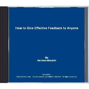  How to Give Effective Feedback to Anyone (Multimedia CD 