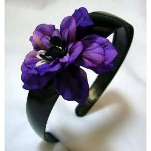  Purple Delphinium Flower Headband Beauty