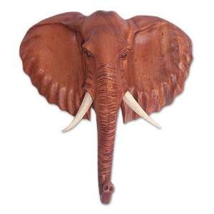Wood statuette, Elephant Wisdom 