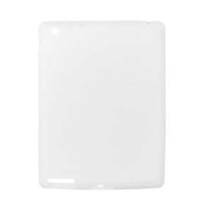  Clear White Silicone Skin Protective Case for Apple iPad 2 