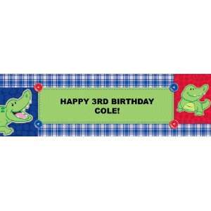  Alligator Personalized Banner Large 30 x 100 Health 