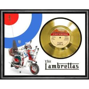  The Lambrettas DA A ANCE (Dance) Framed Gold Record A3 
