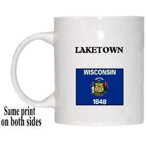  US State Flag   LAKETOWN, Wisconsin (WI) Mug Everything 