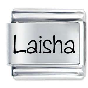  Name Laisha Italian Charms Bracelet Link Pugster Jewelry