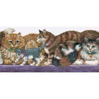  Cat Lovers Wallpaper Border by Linda Spivey