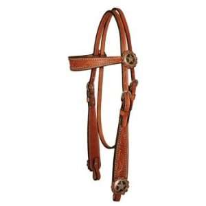    Circle Y Iron Star Floral Old Timer Headstall Reg