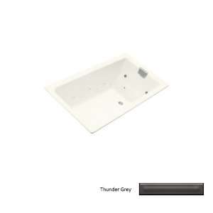  KOHLER Thunder Grey Cast Iron Drop In Jetted Whirlpool Tub 