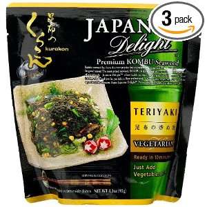 Japan Gold Japanese Delight Premium Kombu Seaweed Teriyaki Flavor, 3.1 