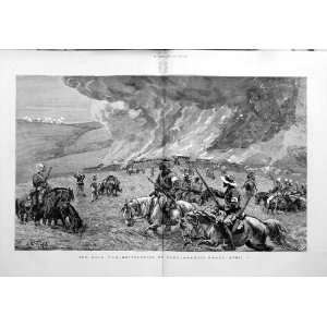  1879 Zulu War Destruction Dabulamanzi Kraal Soldiers