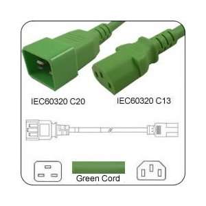  PowerFig PFC2014C13180I AC Power Cord IEC 60320 C20 Plug to C13 