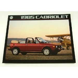  1985 85 VW Volkswagen CABRIOLET BROCHURE 