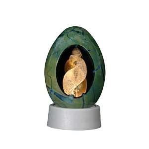  Egg Shaped Cremation Urn. Hand Blown Glass Keepsake Black 