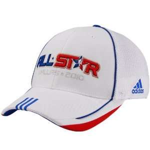 adidas 2010 NBA All Star Game White Logo Mesh Back Flex Fit Hat 