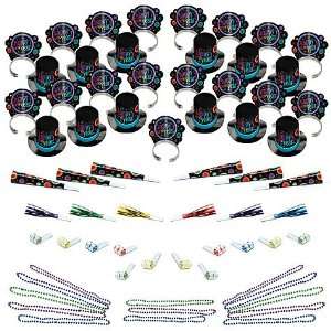  Rockin 63pc New Years Party Kit for 25 Toys & Games