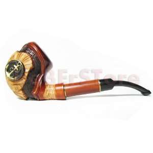   Smoking Pipe Engraved. The Best Gift Hand Carved Super Anchor Metal
