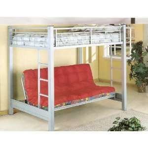 FULL SIZE BUNK BED WITH FUTON Furniture & Decor