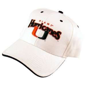  Miami Hurricanes White Fleet Hat