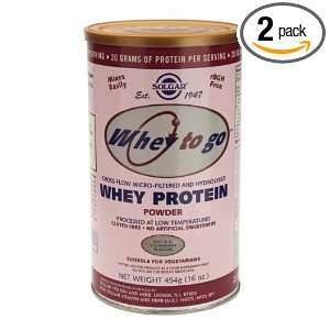  Whey to Go Protein Powder Natural Strawberry Flavor   16 