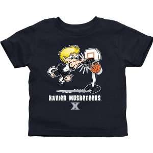 Xavier Musketeers Toddler Boys Basketball T Shirt   Navy Blue  