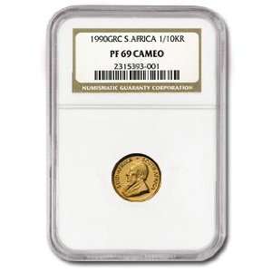   10 oz Proof Gold South African Krugerrand NGC PR69 Cameo Toys & Games