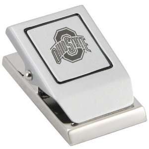  Ohio State Buckeyes Brushed Metal Message Clip Sports 