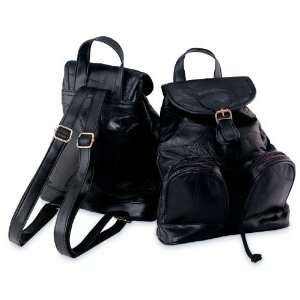Leather Backpack/Purse By Maxam® Italian Mosaic&trade Design Genuine 