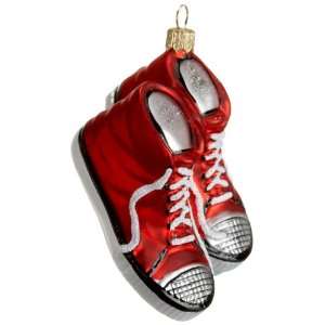  Ornaments To Remember High Tops (Red) Hand Blown Glass Ornament 