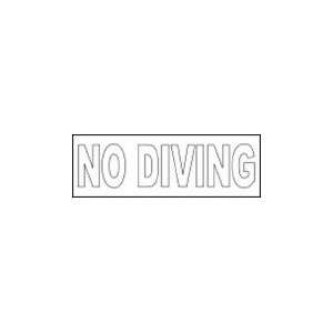  Depth Marker No Diving Stencil 4 200Lmvn1806 Patio, Lawn 