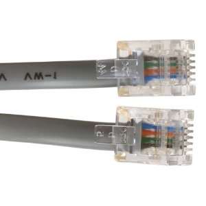     RJ11 6P4C Reverse Telephone Cable for Voice (25 Feet) Electronics