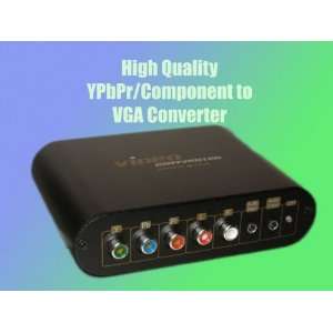  to VGA Converter with Integrated Audio Switch + Cables Electronics