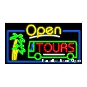 Open Tours Neon Sign 
