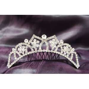 Beautiful Princess Bridal Wedding Tiara Crown with White/Clear Crystal 