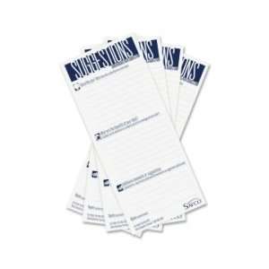  Safco Suggestion Box Card Refills   White   SAF4231 