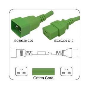  PowerFig PFC2012E180I AC Power Cord IEC 60320 C20 Plug to 