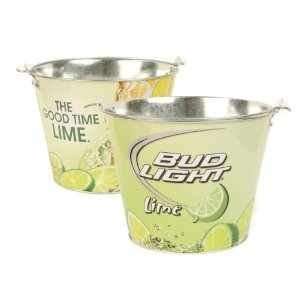  Bud Light Lime Metal Beer Bucket (Holds 8 Bottles and Ice 