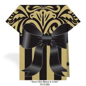  Bow Chic Black and Gold Decorative Napkins Everything 